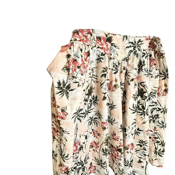 Torrid Hawaiian print ZIP closure, multicolor midi full skirt sz 12 - Picture 3 of 10